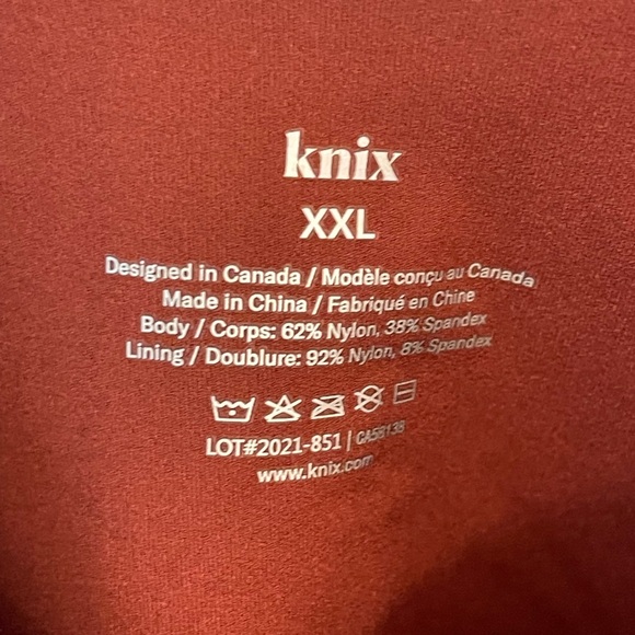 Knix LuxeLift Scoop Neck Tank size XXL reddish brown - Picture 4 of 8